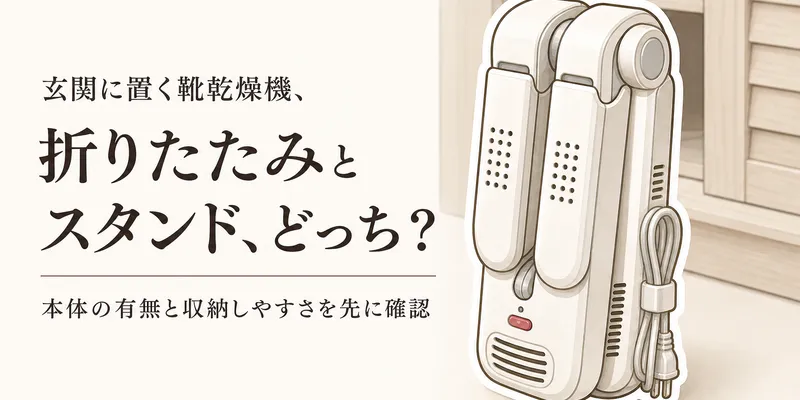 折りたたみ靴乾燥機と靴乾燥スタンド、玄関に置きっぱなしにしやすいのは？秋雨・冬の雪前の選び方